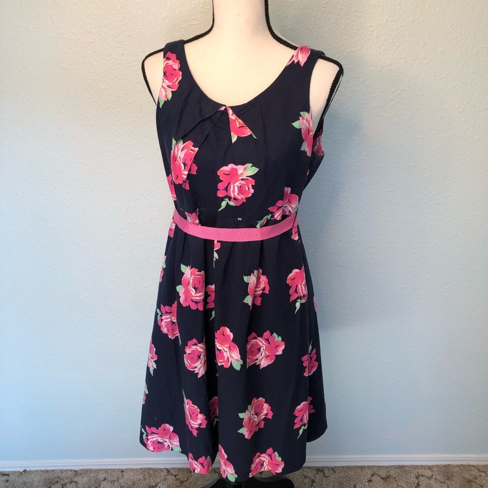 💜💜 Motherhood Maternity Dress Blue Floral Size Small